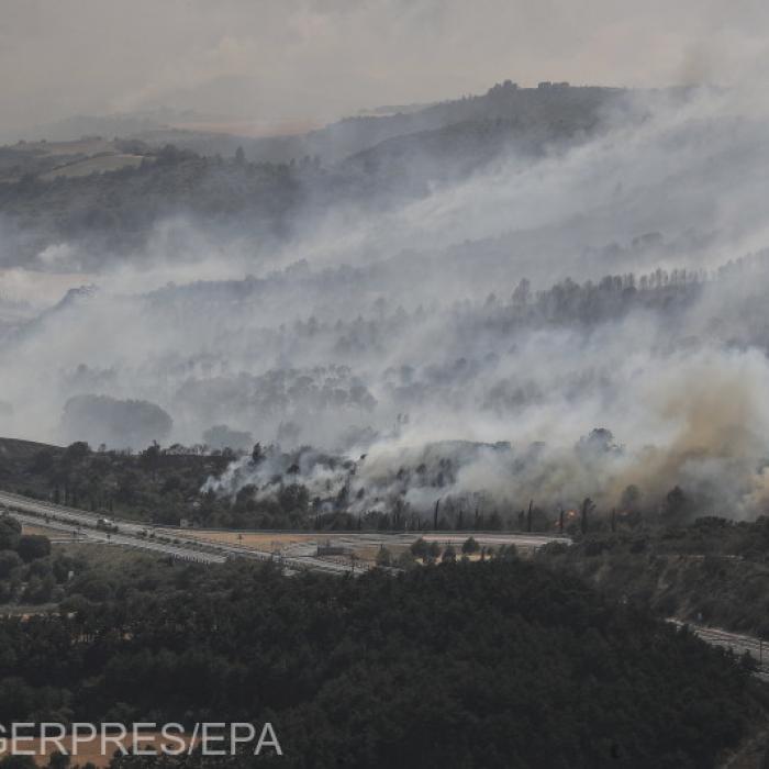Incendiu în Spania, alimentat de temperaturile anormal de ridicate. Aproape 200 de oameni evacuați