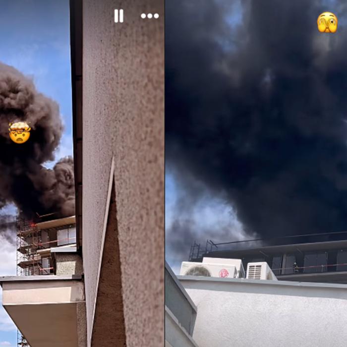 Incendiu cu degajări mari de fum în București. Lidia Buble: "Doamne, aşa arde! E ceva rău"