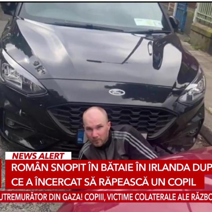 Un român din Irlanda a încercat să fure un bebeluș din cărucior. Trecătorii l-au snopit în bătaie 