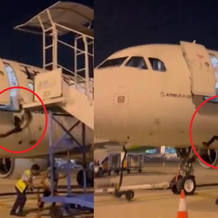 Moment terifiant într-un aeroport: angajatul unei companii aeriene a căzut din avion pe pistă