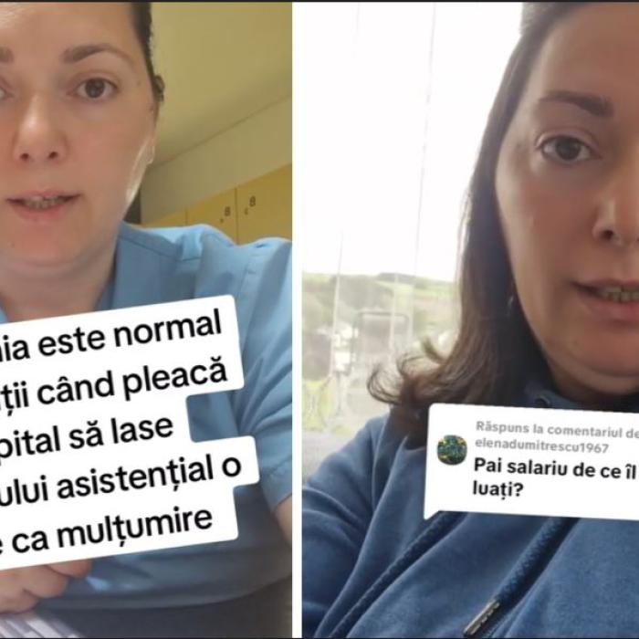 Asistentă româncă din Germania, criticată de conaționali după ce a povestit că pacienții lasă atenții personalului medical drept mulțumire. ”Ați adus tradiția și acolo?”
