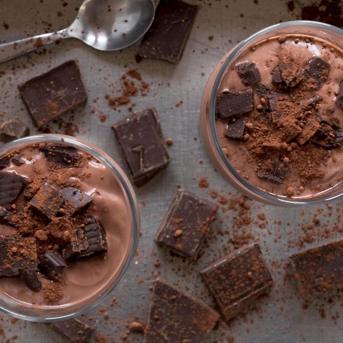 Mousse de ciocolată fără zahăr - un desert extraordinar de bun și sănătos