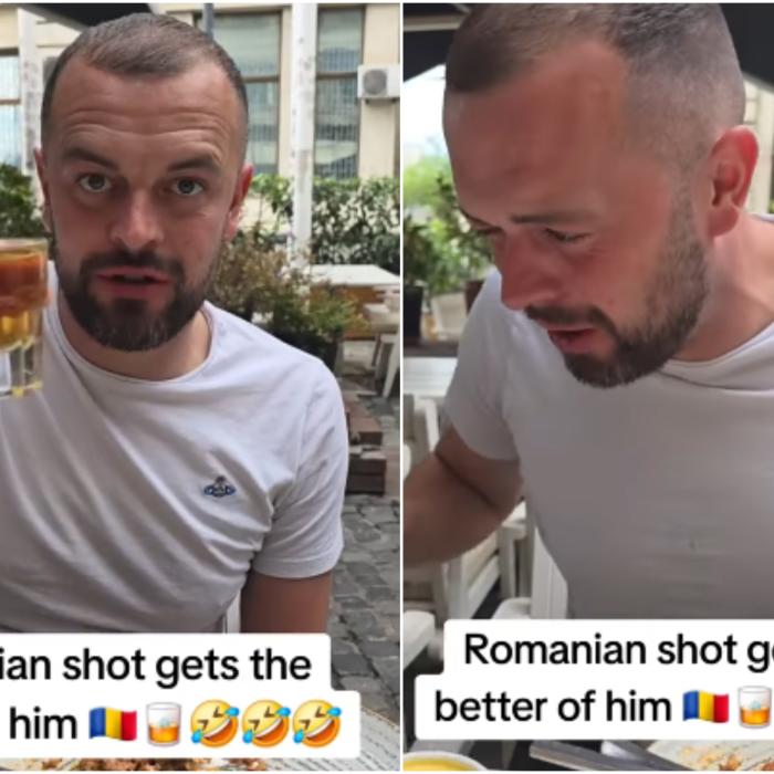VIDEO Reacția unui englez după un păhărel de pălincă e cel mai tare clip pe care o să-l vezi azi