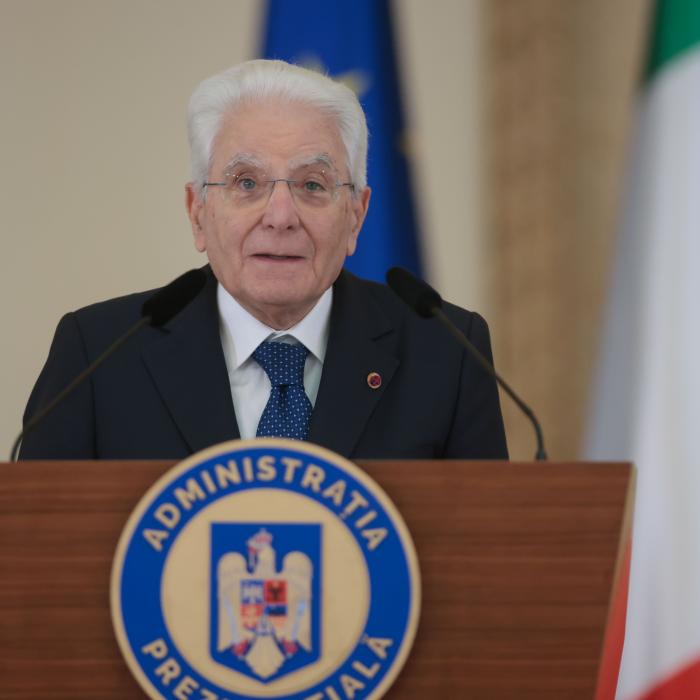 Sergio Mattarella la București. Președintele Italiei spune că ține foarte mult ca România să intre pe deplin în spațul Schengen