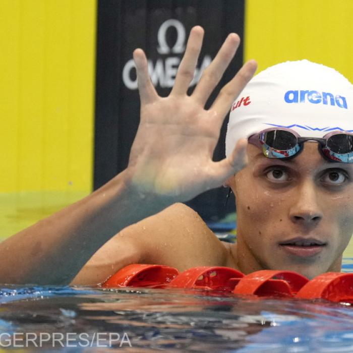 David Popovici domină semifinalele la 200 m liber la Campionatele Europene de Natație