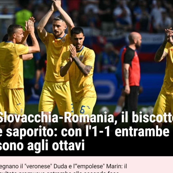 Presa internațională scrie că România a făcut "blat" cu Slovacia. Gazzetta dello Sport: "Un biscotto gustos"