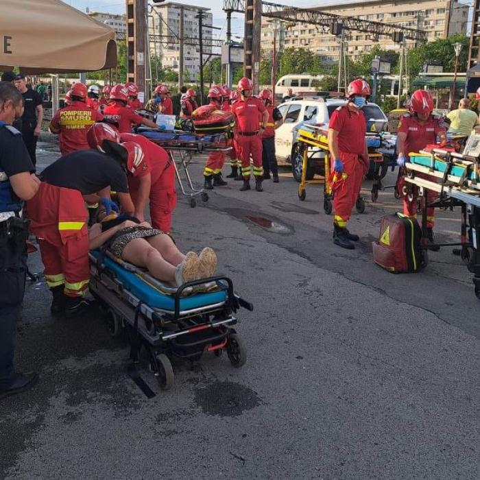 Accident feroviar în Gara de Nord: Aproximativ 15 persoane au fost rănite; 8 au fost transportate la spital