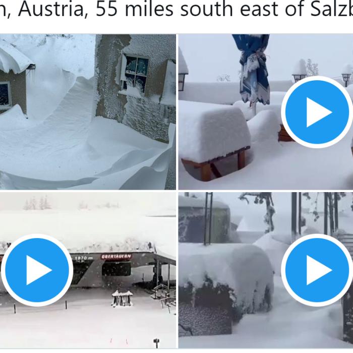 Ciclonul Boris a făcut ravagii și în Austria. A nins ca-n plină iarnă, la câteva zile după ce au fost temperaturi de vară - VIDEO