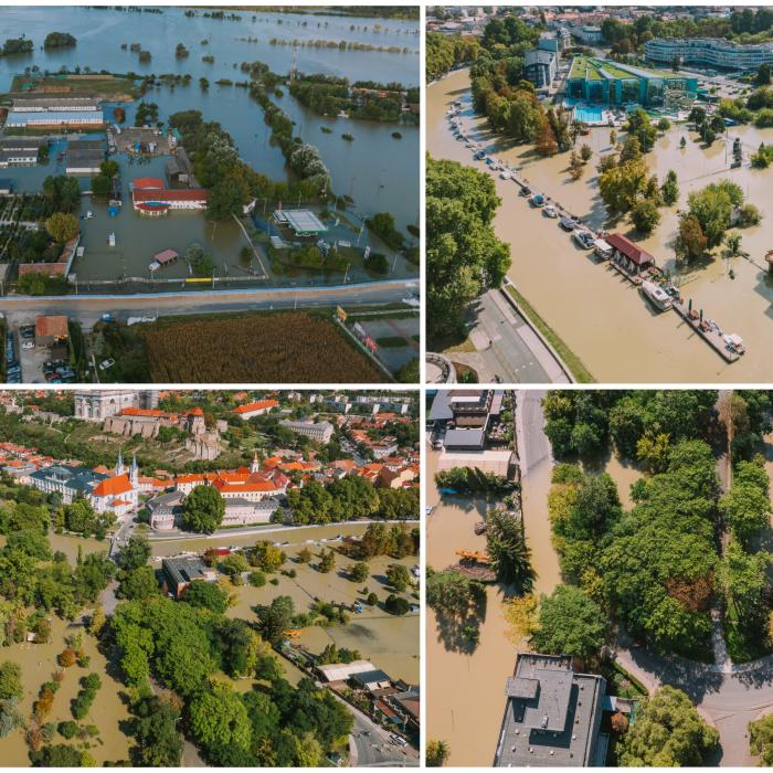FOTO Dunărea a inundat un întreg oraș de lângă Budapesta. Autoritățile române spun că totul este sub control