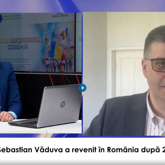 Sebastian Văduva, invitat la “România are nevoie de tine, implică-te”
