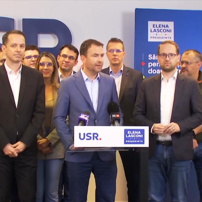 USR spune că Elena Lasconi intră în turul 2 cu un avans de câteva mii de voturi în faţa lui Marcel Ciolacu