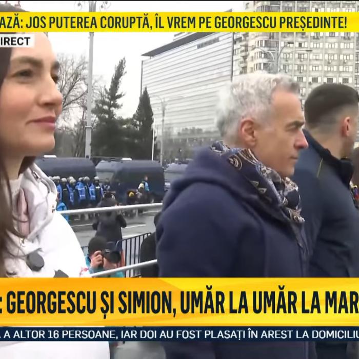 Protest pentru Călin Georgescu în Piața Victoriei. Jandarmii au făcut cordon în jurul Guvernului 