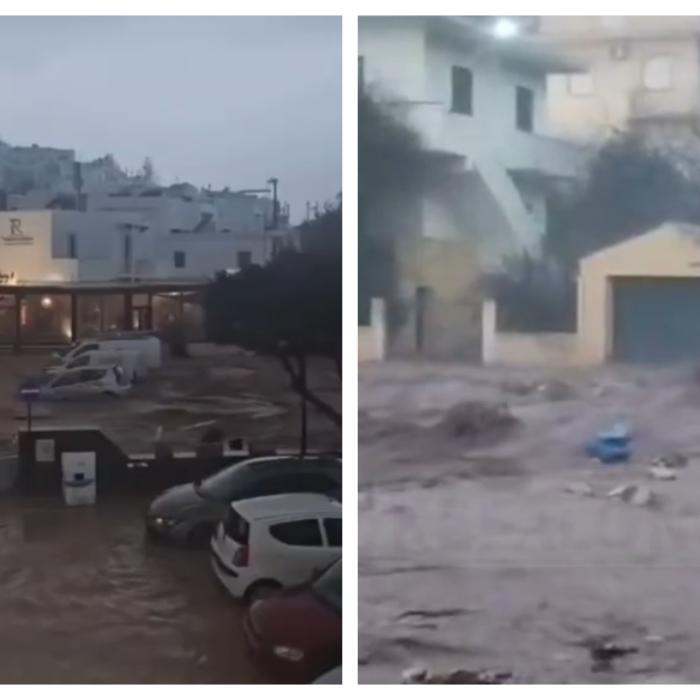 Inundații în insulele vizitate de români din Grecia. Fenomene rar întâlnite în paradisul grecesc