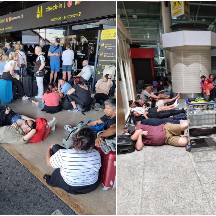 Un român blocat pe aeroportul din Lisabona a povestit haosul provocat de pana de curent: "Fără cash "mureai" de foame și sete"
