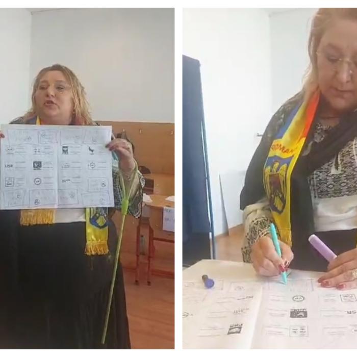 Diana Șoșoacă și-a arătat buletinul de vot în fața tuturor și a jignit înfiorător: "Dați-mi amendă, sunt om asumat"