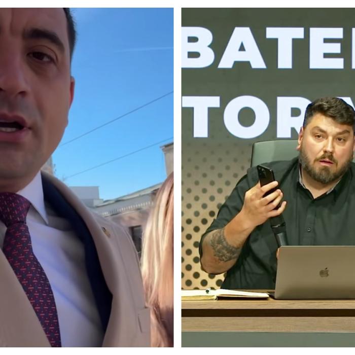 Micutzu a publicat mesajul unde George Simion confirma prezența la dezbatere. Liderul AUR a șters comentariul