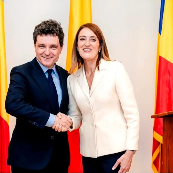 Preşedinta Parlamentului European, mesaj după întâlnirea informală cu Nicuşor Dan