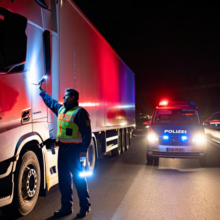 Un șofer român de TIR a lăsat un cartier din Germania fără electricitate. Polițiștii au avut o mare surpriză