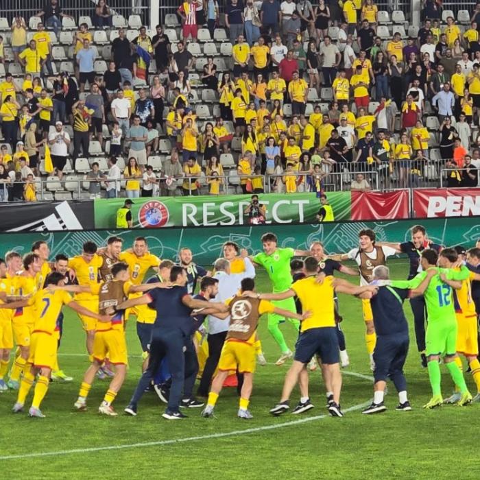 Victorie! România s-a calificat în premieră în semifinalele Campionatului European Under-19