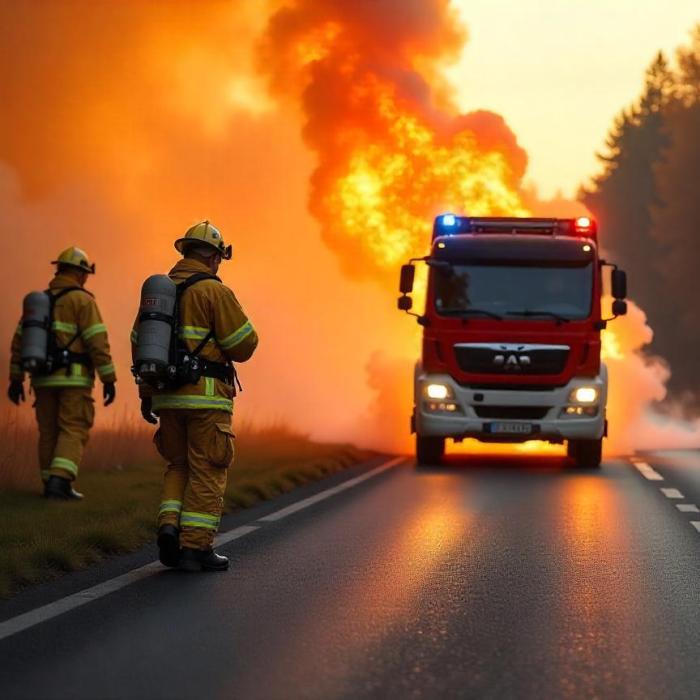 Incendiu uriaș de vegetație în Germania. Autoritățile au emis alerte de dezastru