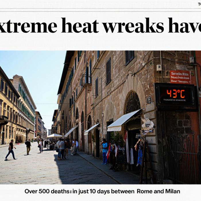 Căldura extremă face ravagii. Peste 500 de morți în doar 10 zile între Roma și Milano