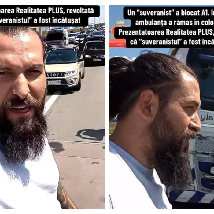 Reacția "suveraniștilor" care au blocat autostrada, când ambulanța a cerut voie să treacă: "E vrăjeală, nu las pe nimeni" 