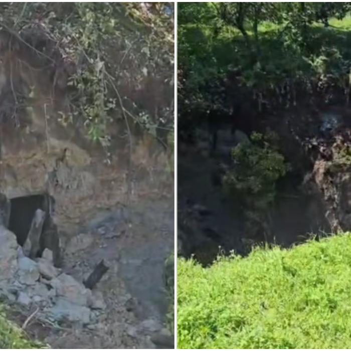 Fostă galerie de sare surpată în Maramureș. Zeci de oameni au fost evacuați