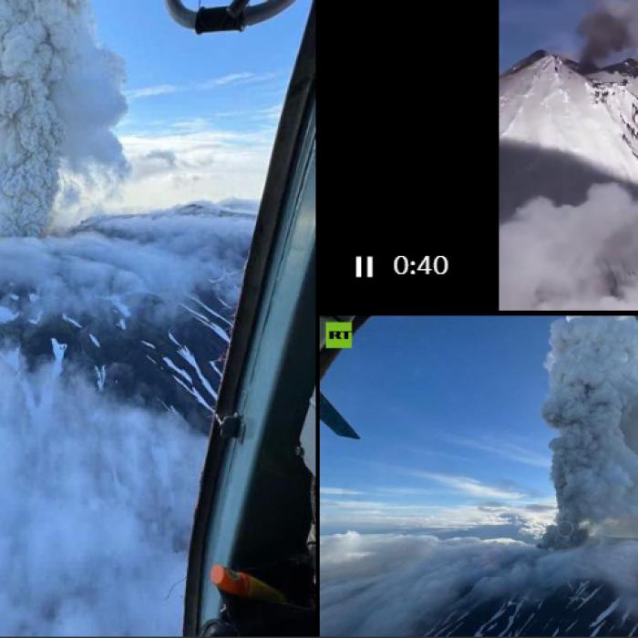Un vulcan uriaș din Rusia a erupt după 470 de ani de inactivitate - VIDEO