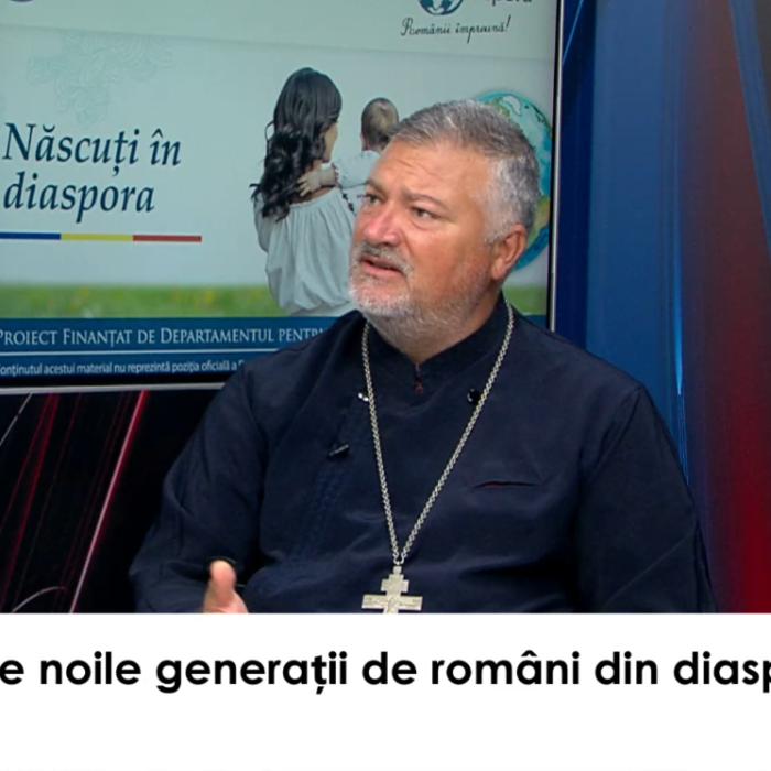 Preotul Gabriel Cazacu, parohul Bisericii Cașin, invitat la Născuți în diaspora / VIDEO