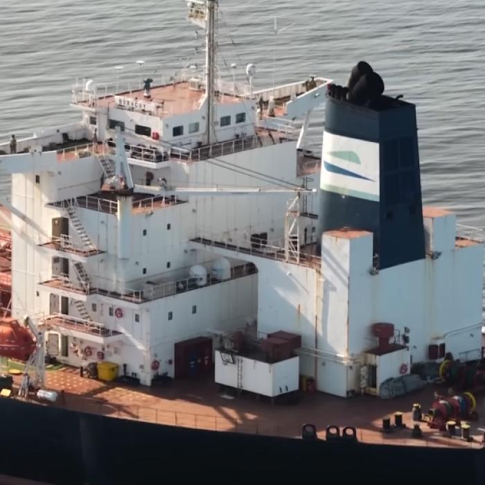 Forțele speciale franceze au reținut căpitanul și primul ofițer al petrolierului rusesc, bănuit că a lansat drone asupra Danemarcei