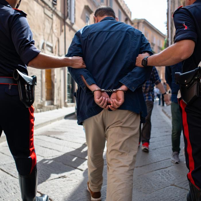 Român din Italia, arestat după ce a vrut să-i dea foc soției