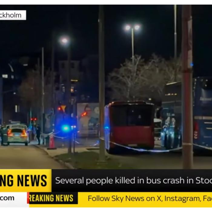 Pietoni ucişi de un autobuz în Suedia. Poliţia merge pe ipoteza unui accident