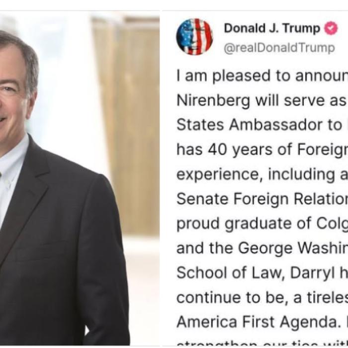 Darryl Nirenberg, nominalizat ambasador al SUA la București: "Relaţia cu România nu a fost niciodată mai importantă"