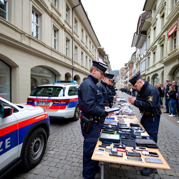 "Iphone de Elveția" la vânzare în stradă. Afacerea a doi români, oprită de poliția din Zurich