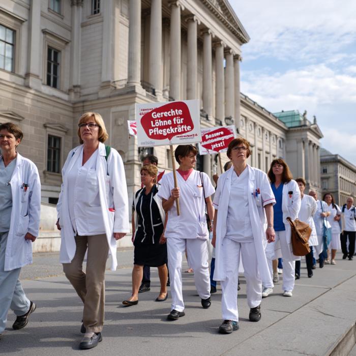 Îngrijitorii din Austria au ieșit în stradă după scăderea salariilor. 60 000 de angajați, afectați