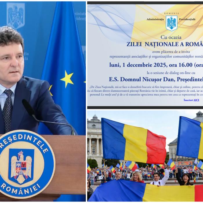 Nicușor Dan, întâlnire online cu românii din diaspora. O premieră pentru Președinția României