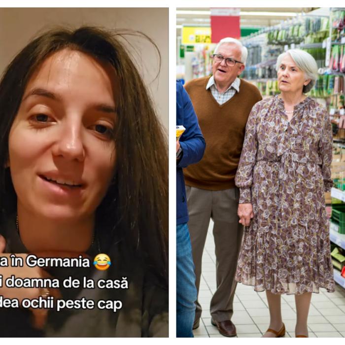 Reacția unei bâtrâne din Germania în market când a auzit că o româncă sparge semințe 