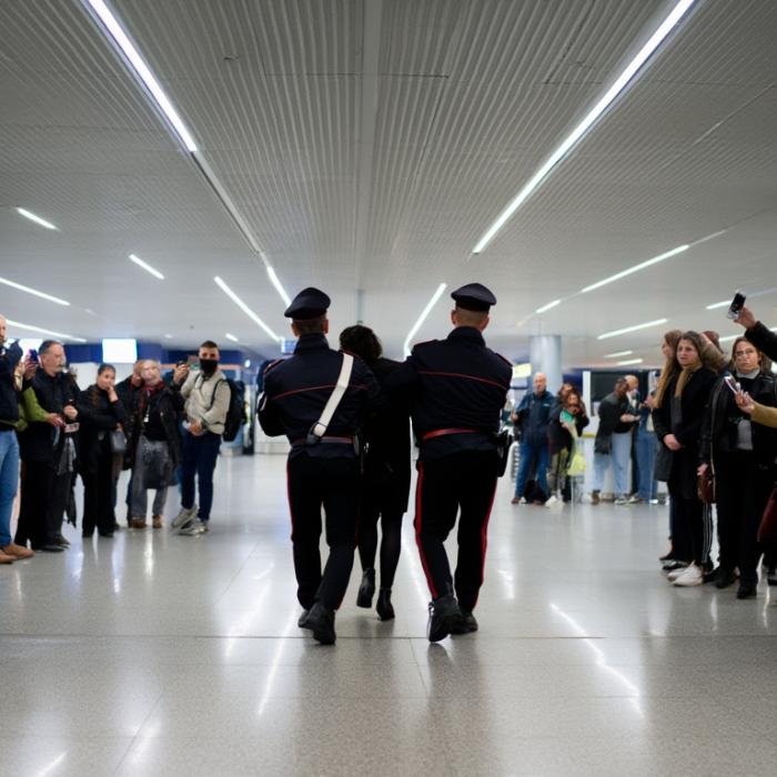 Româncă arestată în Italia, imediat după ce a coborât din avion 