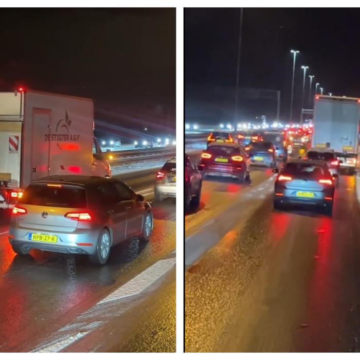 Românii, furioși după ce autostrăzile din Olanda s-au umplut de gheață: "Nu înțeleg de ce nu se dă cu nimic"