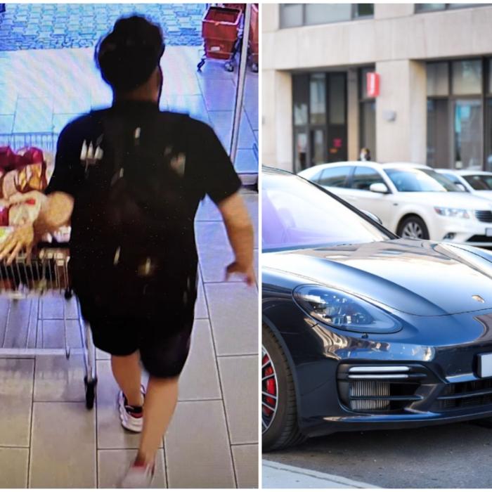 Un român din Germania s-a dus la furat din magazine la volanul unui Porsche Panamera