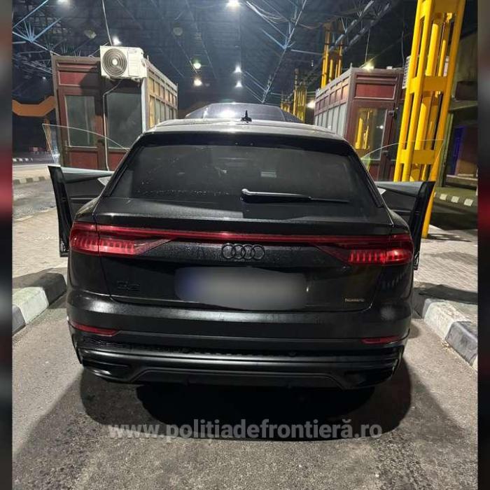 Șofer român,  prins la volanul unui Audi de 50 000 euro, furat din Italia. Avea și permisul suspendat 