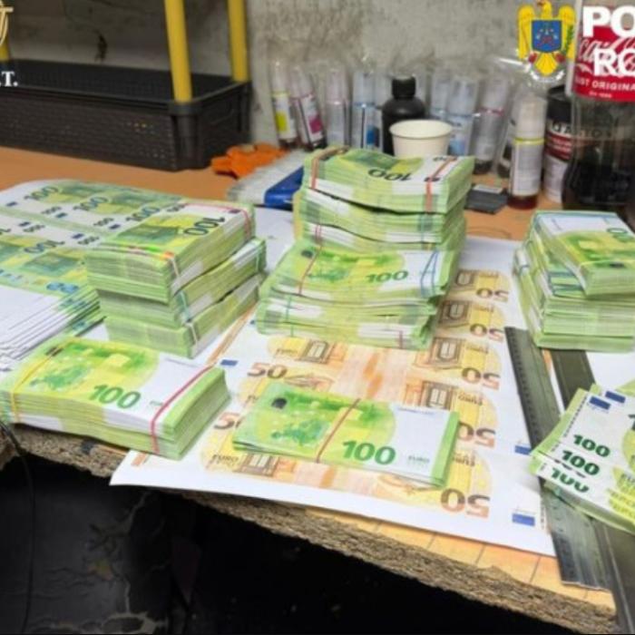 Cum au fost prinși italianul și cei trei români care au tipărit 2 milioane de euro într-o casă din Suceava