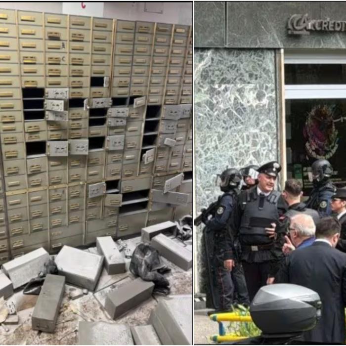 Hoții care au jefuit banca din Napoli au folosit arme de jucărie și au "dispărut" într-o gaură din podea