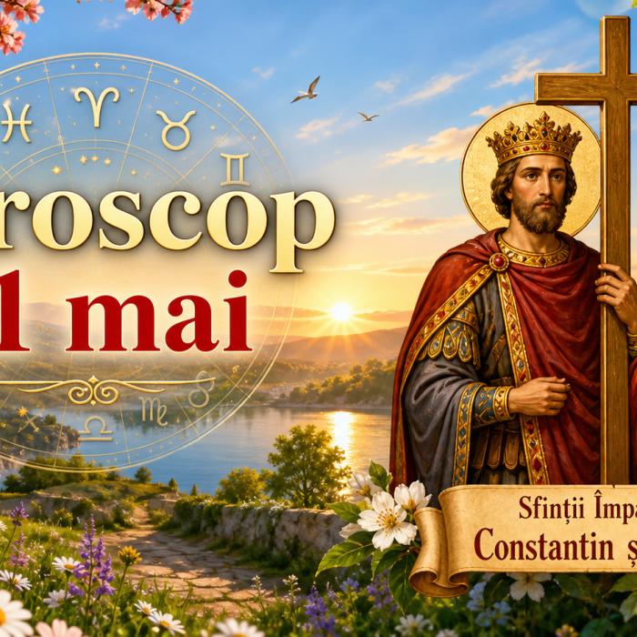 Horoscop 21 mai 2026, de Sfinții Constantin și Elena. Ziua în care lumina numelor sfinte aduce claritate, împăcare și noi începuturi