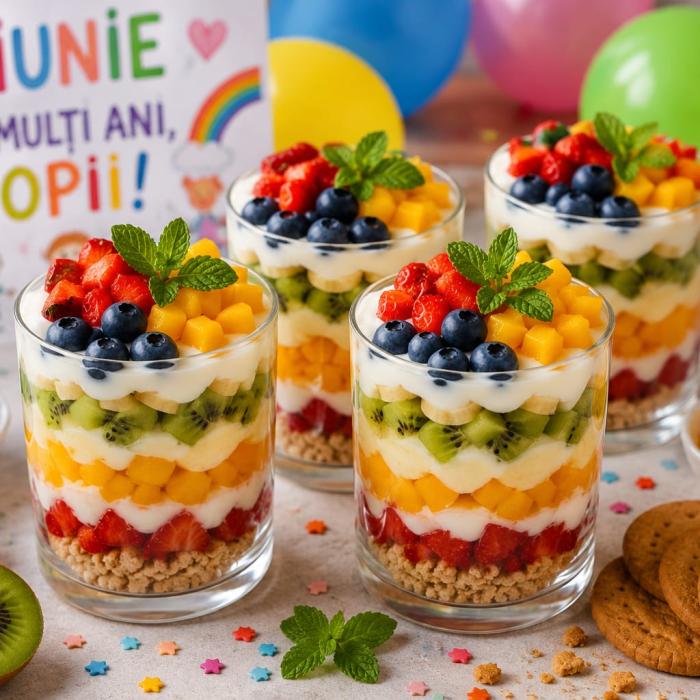 Desertul care va cuceri copiii de 1 Iunie. Rețeta pe care o poți pregăti acasă în mai puțin de 30 de minute
