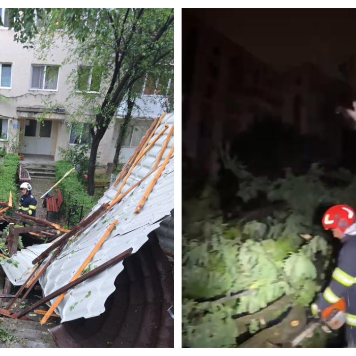 Dezastru în România, după fenomenele meteo extreme de marți noapte. Un șofer a murit după ce un copac i-a căzut pe mașină 