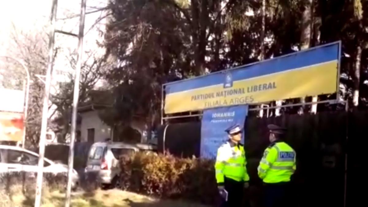 sediu_pnl_arges_vandalizat