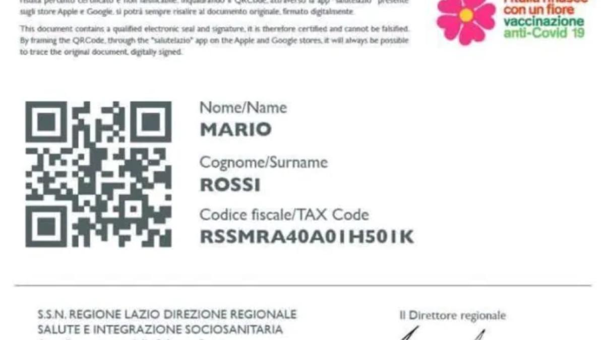 certificat-vaccinare-italia-lazio
