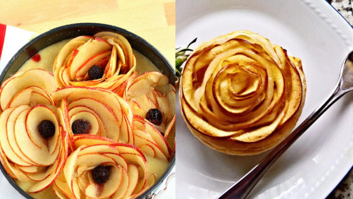 prajitura-trandafir-cu-mere