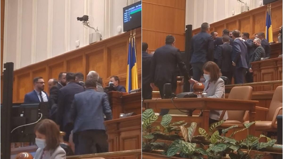 scandal-in-parlament-un-circ-fara-margini--cei-de-la-aur-au-sarit-la-bataie---video